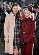28 December 2014; Alison Kelly from Citywest, Co. Dublin, and Louisa Howard from Tallaght, Co. Dublin. Leopardstown Christmas Festival, Leopardstown, Co. Dublin. Photo by Sportsfile