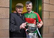 26 December 2014; The Loughmore-Castleiney captain David Kennedy with his father Tom after the game. Tipperary Senior Football Championship Final Replay, Loughmore-Castleiney v Cahir, Leahy Park, Cashel, Co. Tipperary. Picture credit: Ray McManus / SPORTSFILE