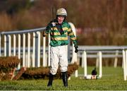 28 December 2014; Jockey Tony McCoy after his mount Speckled Wood fell at the last during the Pertemps Network Handicap Hurdle. Leopardstown Christmas Festival, Leopardstown, Co. Dublin. Picture credit: Pat Murphy / SPORTSFILE