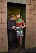 26 December 2014; The Loughmore-Castleiney captain David Kennedy with his father Tom after the game. Tipperary Senior Football Championship Final Replay, Loughmore-Castleiney v Cahir, Leahy Park, Cashel, Co. Tipperary. Picture credit: Ray McManus / SPORTSFILE