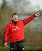 29 December 2014; Munster head coach Anthony Foley during squad training ahead of their Guinness PRO12, Round 12, match against Connacht on New Year's Day. Munster Rugby Squad Training, University of Limerick, Limerick. Picture credit: Diarmuid Greene / SPORTSFILE