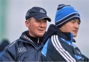 1 January 2015; Dublin manager Jim Gavin, left, with coach Jason Sherlock. Dublin v Dubs Stars - Herald / Dublin Bus Football Challenge 2015. Parnells GAA Club, Dublin. Picture credit: David Maher / SPORTSFILE