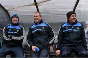 1 January 2015; New Dublin hurling manager Ger Cunningham, right, with selectors Shay Boland, centre, and Ken Robinson. Dublin v Dubs Stars - Herald / Dublin Bus Hurling Challenge 2015. Parnells GAA Club, Dublin. Picture credit: David Maher / SPORTSFILE