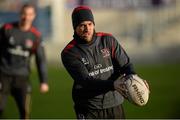 2 January 2015; Ulster's Ian Humphreys during their captain's run ahead of their side's Guinness PRO12, round 12, match against Leinster on Saturday. Kingspan Stadium, Ravenhill Park, Belfast, Co. Antrim. Picture credit: Oliver McVeigh / SPORTSFILE