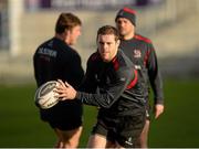 2 January 2015; Ulster's Darren Cave during their captain's run ahead of their side's Guinness PRO12, round 12, match against Leinster on Saturday. Kingspan Stadium, Ravenhill Park, Belfast, Co. Antrim. Picture credit: Oliver McVeigh / SPORTSFILE