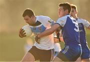 3 January 2015; Caolan O'Boyle, UUJ, in action against Paddy McGuigan, Monaghan. Monaghan v UUJ, Bank of Ireland Dr McKenna Cup Round 1. Castleblayney, Co. Monaghan. Photo by Sportsfile