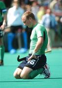 22 August 2007; Ireland's Graham Shaw shows his disappointment after defeat. 2007 EuroHockey Nations Championships, Mens, Pool B, Ireland v France, Belle Vue Hockey Centre, Kirkmanshulme Lane, Belle Vue, Manchester, England. Picture credit: Pat Murphy / SPORTSFILE