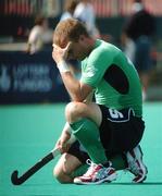22 August 2007; Ireland's Graham Shaw shows his disappointment after defeat. 2007 EuroHockey Nations Championships, Mens, Pool B, Ireland v France, Belle Vue Hockey Centre, Kirkmanshulme Lane, Belle Vue, Manchester, England. Picture credit: Pat Murphy / SPORTSFILE
