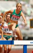 25 August 2007; Ireland's Roisin McGettigan in competing in the heats of the Women's 3000m Steeplechase where she finished in a time of 9.39.41 to qualify for Monday's final. The 11th IAAF World Championships in Athletics, Nagai Stadium, Osaka, Japan. Picture credit: Brendan Moran / SPORTSFILE  *** Local Caption ***