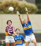 25 August 2007; Treasa McManus, Tipperary, in action against Leona Tector, Wexford. TG4 All-Ireland Intermediate Ladies Football Championship Semi-Final, Tipperary v Wexford, O'Moore Park, Portlaoise. Photo by Sportsfile