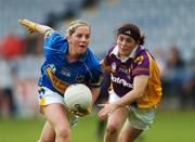 25 August 2007; Siobhain Costello, Tipperary, in action against Martina Murray, Wexford. TG4 All-Ireland Intermediate Ladies Football Championship Semi-Final, Tipperary v Wexford, O'Moore Park, Portlaoise. Photo by Sportsfile  *** Local Caption ***