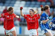 25 August 2007; Valerie Mulcahy, Cork, celebrates after scoring a goal. TG4 All-Ireland Senior Ladies Football Championship Semi-Final, Cork v Laois, O'Moore Park, Portlaoise. Photo by Sportsfile *** Local Caption ***