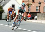 26 August 2007; Irish National Champion David O'Louglin, Navigators Insurace Cycling, leads the break into Kinnegad, Co. Westmeath. Tour of Ireland, Stage 5, Athlone to Dublin. Picture credit: Stephen McCarthy / SPORTSFILE