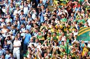 26 August 2007; Kerry supporters celebrate while the Dublin supporters look on during the final minute of the game. Bank of Ireland All-Ireland Senior Football Championship Semi-Final, Dublin v Kerry, Croke Park, Dublin. Picture credit: Pat Murphy / SPORTSFILE
