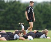 28 August 2007; Ireland's Ronan O'Gara during squad training. Ireland Rugby Squad Training, St Gerard's School, Bray, Co. Wicklow. Picture Credit; Brian Lawless / SPORTSFILE
