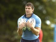 29 August 2007; Ireland's David Wallace during squad training. Ireland Rugby Squad Training, St Gerard's School, Bray, Co. Wicklow. Picture Credit; Matt Browne / SPORTSFILE