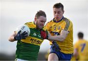 3 January 2015; Niall Sheedy, Kerry, in action against Niall McInerney, Roscommon. Roscommon v Kerry, Hastings Cup 2015 Group 2 Round 1. Gort GAA Grounds, Gort, Co. Galway. Picture credit: Pat Murphy / SPORTSFILE