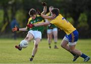 3 January 2015; Matthew Flaherty, Kerry, in action against Ronan Daly, Roscommon. Roscommon v Kerry, Hastings Cup 2015 Group 2 Round 1. Gort GAA Grounds, Gort, Co. Galway. Picture credit: Pat Murphy / SPORTSFILE