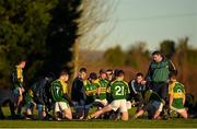3 January 2015; Kerry manager Daragh O Se speaks to his players during the warm down after the game ended in a draw. Roscommon v Kerry, Hastings Cup 2015 Group 2 Round 1. Gort GAA Grounds, Gort, Co. Galway. Picture credit: Pat Murphy / SPORTSFILE