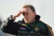 4 January 2015; New Offaly manager Pat Flanagan during the game. Bord na Mona O'Byrne Cup, Group A, Round 1, Offaly v Laois. O'Connor Park, Tullamore, Co. Offaly. Picture credit: Barry Cregg / SPORTSFILE
