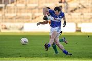 4 January 2015; Padraig McMahon, Laois, in action against William Mulhall, Offaly. Bord na Mona O'Byrne Cup, Group A, Round 1, Offaly v Laois. O'Connor Park, Tullamore, Co. Offaly. Picture credit: Barry Cregg / SPORTSFILE