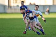 4 January 2015; Paul Begley, Laois, in action against Nigel Dunne, Offaly. Bord na Mona O'Byrne Cup, Group A, Round 1, Offaly v Laois. O'Connor Park, Tullamore, Co. Offaly. Picture credit: Barry Cregg / SPORTSFILE