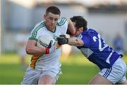 4 January 2015; Nigel Dunne, Offaly, in action against Padraig McMahon, Laois. Bord na Mona O'Byrne Cup, Group A, Round 1, Offaly v Laois. O'Connor Park, Tullamore, Co. Offaly. Picture credit: Barry Cregg / SPORTSFILE