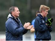 4 January 2015; Dublin manager Jim Gavin during a minutes applauds in honor of the late Dublin County Board Chairman Andy Kettle. O'Byrne Cup, Group A, Round 1, Dublin v Maynooth University. Parnell Park, Dublin. Picture credit: Pat Murphy / SPORTSFILE
