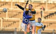 4 January 2015; Alan Mulhall, Offaly, with support from team-mate Paul McConway in action against Matt Campion, Laois. Bord na Mona O'Byrne Cup, Group A, Round 1, Offaly v Laois. O'Connor Park, Tullamore, Co. Offaly. Picture credit: Barry Cregg / SPORTSFILE