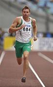 28 August 2007; Ireland's David Gillick competing in his heat of the Men's 400m where he finished in 3rd place in a time of 45.35 seconds and qualified for the semi-finals on Wednesday. The 11th IAAF World Championships in Athletics, Nagai Stadium, Osaka, Japan. Picture credit: Brendan Moran / SPORTSFILE  *** Local Caption ***