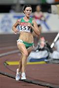 29 August 2007; Ireland's Mary Cullen competing during her heat of the Women's 5000m in which she finished in 11th place in a time of 15.40.53 but failed to progress to the final. The 11th IAAF World Championships in Athletics, Nagai Stadium, Osaka, Japan. Picture credit: Brendan Moran / SPORTSFILE  *** Local Caption ***
