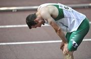 29 August 2007; Ireland's Paul Hession after finishing his semi-final of the Men's 200m in 6th place in a time of 20.50 seconds. The 11th IAAF World Championships in Athletics, Nagai Stadium, Osaka, Japan. Picture credit: Brendan Moran / SPORTSFILE  *** Local Caption ***