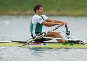 31 August 2007; Sean Jacob, Ireland, in action during the Men's Heavyweight Single Sculls C Final, at the 2007 World Rowing Championships, Oberschleissheim, Munich, Germany. Picture credit: David Maher / SPORTSFILE