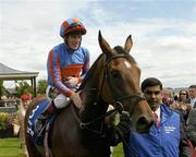 15 July 2007; Pepping Fawn, with Kieran Fallon, up after winning the Darley Irish Oaks. Curragh Racecourse, Co. Kildare. Picture credit: Ray Lohan / SPORTSFILE *** Local Caption ***