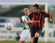 31 August 2007; Dessie Byrne, Bohemians, in action against Patrick Kavanagh, Bray Wanderers. eircom League of Ireland Premier Division, Bray Wanderers v Bohemians, Carlisle Grounds, Bray, Co. Wicklow. Picture Credit; Matt Browne / SPORTSFILE