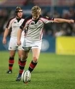 31 August 2007; Niall O'Connor, Ulster, converts against Leeds Carnegie. Pre-season friendly, Ulster v Leeds Carnegie, Ravenhill, Belfast, Co. Antrim. Picture Credit; John Dickson / SPORTSFILE