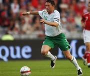 22 August 2007; Robbie Keane, Republic of Ireland. International Friendly, Denmark v Republic of Ireland, Atletion Stadium, Aarhus, Denmark. Picture credit: David Maher / SPORTSFILE