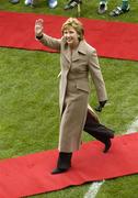 2 September 2007; President Mary McAleese waves to the crowd before the game. Guinness All-Ireland Senior Hurling Championship Final, Kilkenny v Limerick, Croke Park, Dublin. Picture credit; Pat Murphy / SPORTSFILE