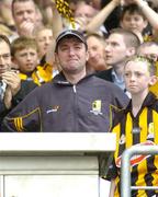 2 September 2007; Kilkenny's James McGarry and his son Darragh wait for team captain Henry Shefflin to lift the Liam MacCarthy cup. Guinness All-Ireland Senior Hurling Championship Final, Kilkenny v Limerick, Croke Park, Dublin. Picture credit; Pat Murphy / SPORTSFILE