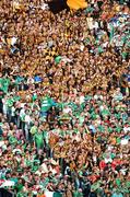 2 September 2007; Kilkenny and Limerick supporters watch the game from Hill 16. Guinness All-Ireland Senior Hurling Championship Final, Kilkenny v Limerick, Croke Park, Dublin. Picture credit; Pat Murphy / SPORTSFILE