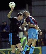 3 September 2007; Tony Grant, Drogheda United, in action against Tony McDonnell, UCD. eircom League of Ireland Premier Division, Drogheda United v University College Dublin, United Park, Drogheda, Co. Louth. Picture credit; Paul Mohan / SPORTSFILE