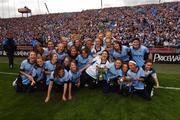 11 August 2007; Members of the Dublin under 14 team who are All-Ireland champions. Bank of Ireland All-Ireland Senior Football Championship Quarter-Final, Dublin v Derry, Croke Park, Dublin. Picture credit; Ray McManus / SPORTSFILE
