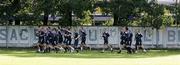 6 September 2007; Northern Ireland players, warm up at the start of squad training. Northern Ireland Squad Training, Arcadia training ground, Riga, Latvia. Picture credit; Oliver McVeigh / SPORTSFILE