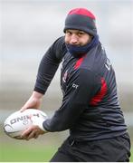 9 January 2015; Ulster's Dan Tuohy during their captain's run ahead of their Guinness PRO12, Round 13, match against Benetton Treviso on Sunday. Ulster Rugby Squad Captain's Run, Kingspan Stadium, Ravenhill Park, Belfast. Picture credit: John Dickson / SPORTSFILE