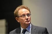 9 January 2015; GAA Director of Games Research and Development Pat Daly speaking at the Liberty Insurance GAA Annual Games Development Conference. Croke Park, Dublin. Picture credit: Piaras O Midheach / SPORTSFILE