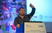 9 January 2015; Peter Horgan, Education officer, games development and research department, speaking during the Liberty Insurance GAA Annual Games Development Conference. Croke Park, Dublin. Picture credit: Piaras O Midheach / SPORTSFILE