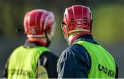 10 January 2015; Cork captain and goalkeeper Anthony Nash, who was names on the substitutes bench, during the warm-up before the game. Waterford Crystal Cup Preliminary Round, Cork v University of Limerick, CIT GAA Grounds, Bishopstown, Co. Cork. Picture credit: Brendan Moran / SPORTSFILE
