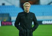 8 September 2007; Republic of Ireland and Newcastle star Damien Duff walks around the pitch before the start of the game. 2008 European Championship Qualifier, Slovakia v Republic of Ireland, Slovan Stadion, Tehelné Pole, Bratislava, Slovakia. Picture credit; David Maher / SPORTSFILE