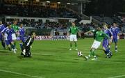 8 September 2007; Stephen Ireland scores the first Republic of Ireland's goal. 2008 European Championship Qualifier, Slovakia v Republic of Ireland, Slovan Stadion, Tehelné Pole, Bratislava, Slovakia. Picture credit; David Maher / SPORTSFILE