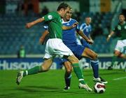 8 September 2007; Aiden McGeady, Republic of Ireland, in action against Jan Durica, Slovakia. 2008 European Championship Qualifier, Slovakia v Republic of Ireland, Slovan Stadion, Tehelné Pole, Bratislava, Slovakia. Picture credit; David Maher / SPORTSFILE